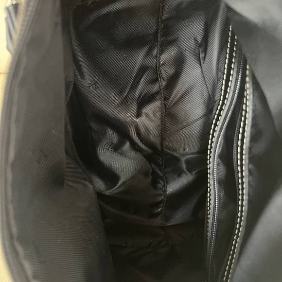 Vintage Ralph Lauren Signature Monogram Leather Canvas Shoulder Duffle Bag - Picture 4 of 10